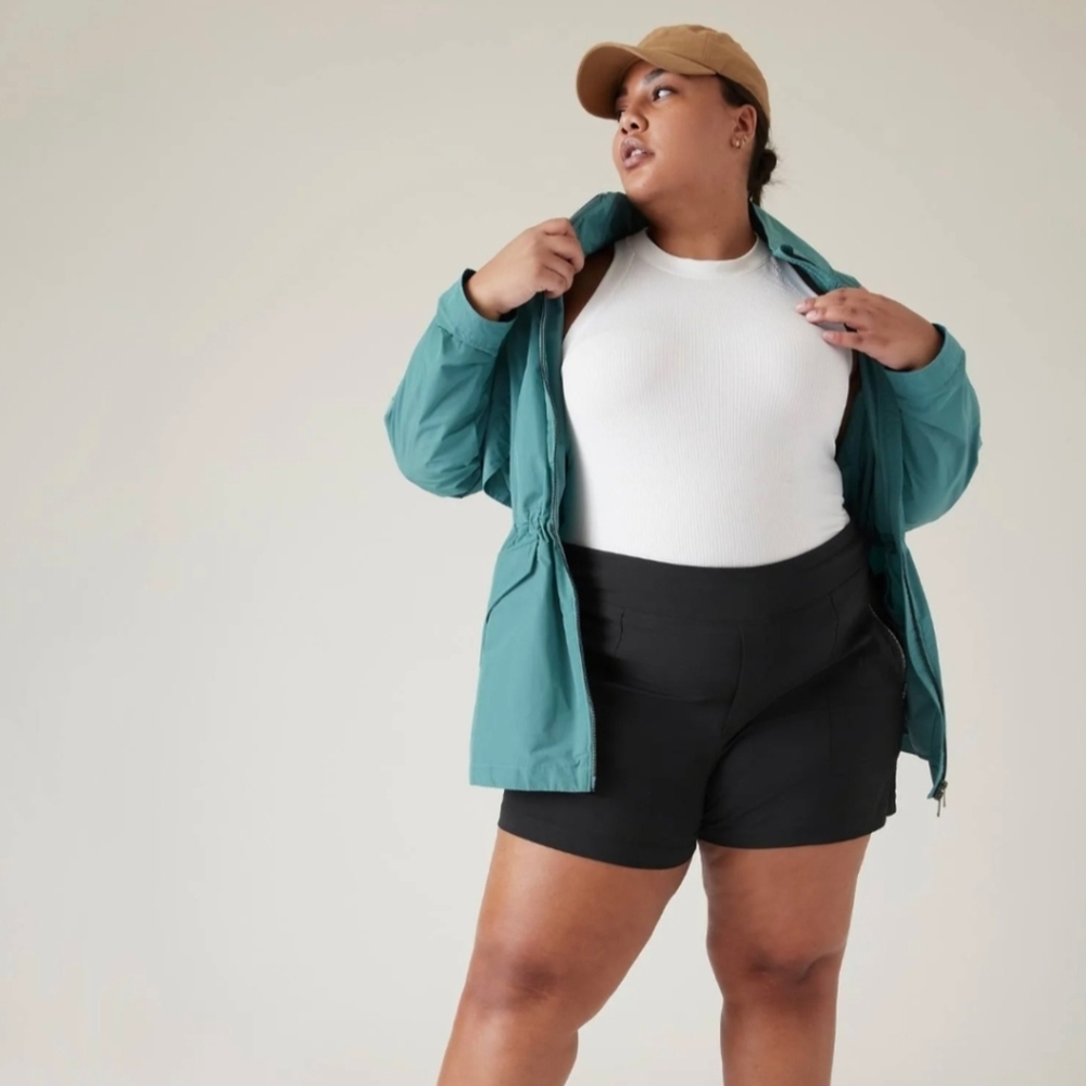 Athleta Black Trekkie North Shorts Size 24 Plus Size